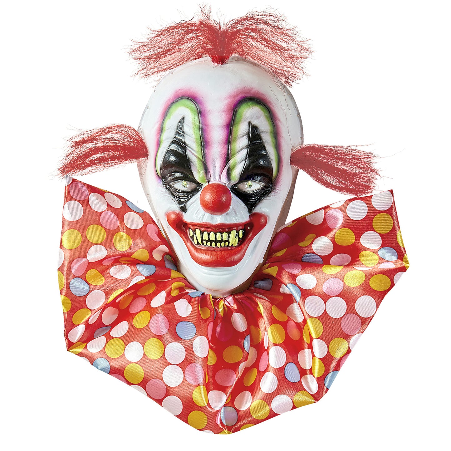"HORRORCLOWN MIT BLINKENDEN UND FARBWECHSELNDEN LED AUGEN" 40 cm – Detailansicht