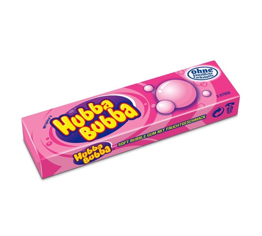 Hubba Bubba Fancy Fruit 5er Kaugummi mit Tutti-Frutti Geschmack – Produktansicht