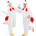 "HUHN FUNNY" (Overall mit Kapuze) – Vorderansicht