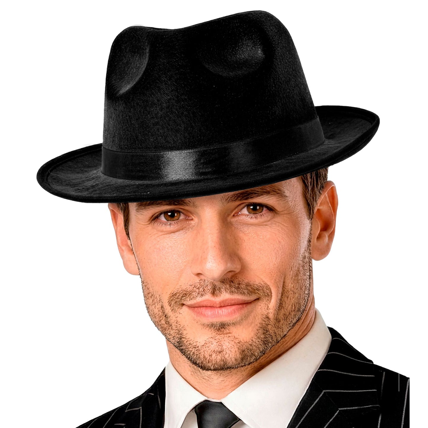 "HUT FEDORA SCHWARZ MIT SCHWARZEM BAND" – Ansicht 6