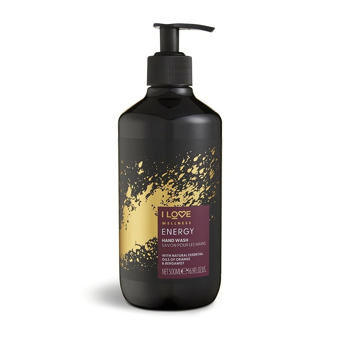I Love I Love, Wellness Energy, Orange & Bergamotte, Reinigung, Flüssigseife, Für Hände, 500 ml Regular