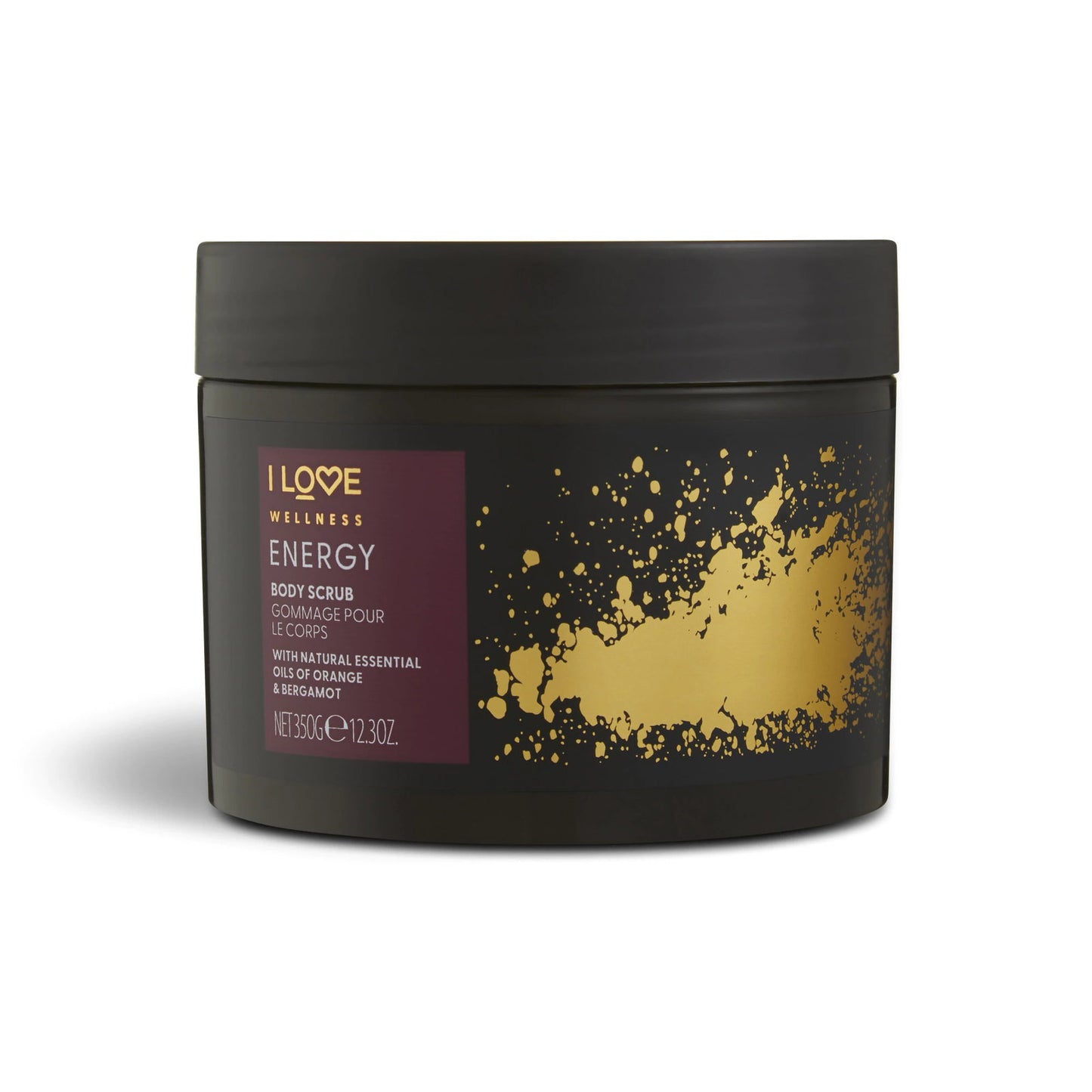 I Love I Love, Wellness Energy, Vegan, Peeling, Körperpeeling, 350 g Regular
