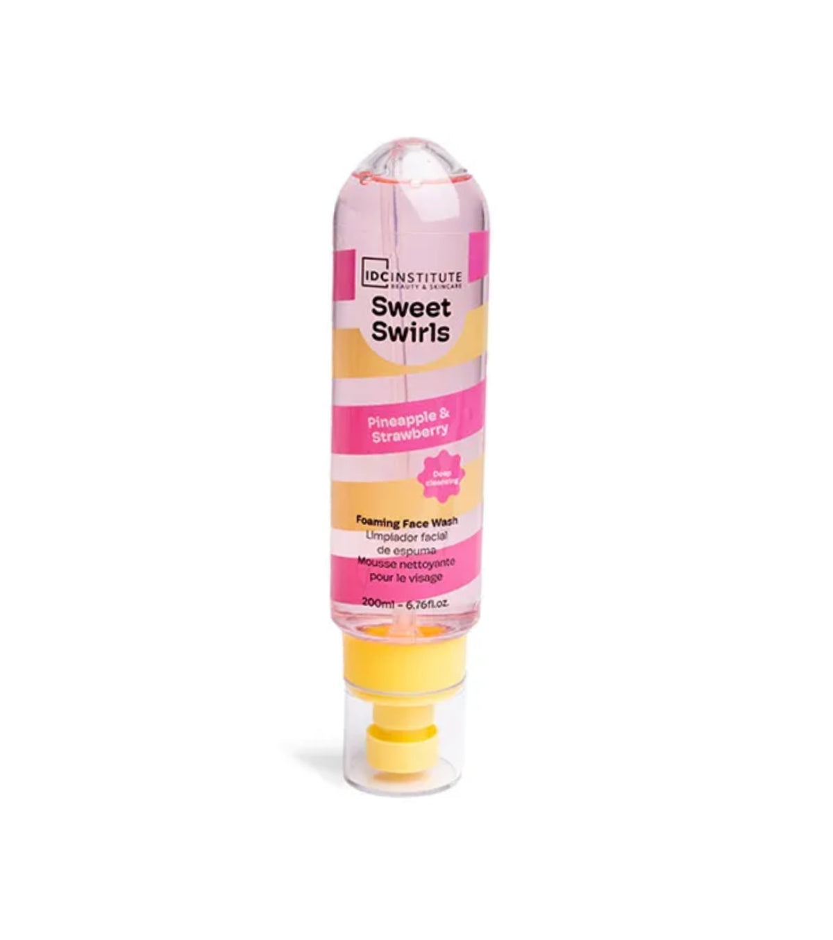 IDC Institute Sweet Swirls Face Wash 200 ml mit Ananas- und Erdbeerbezug