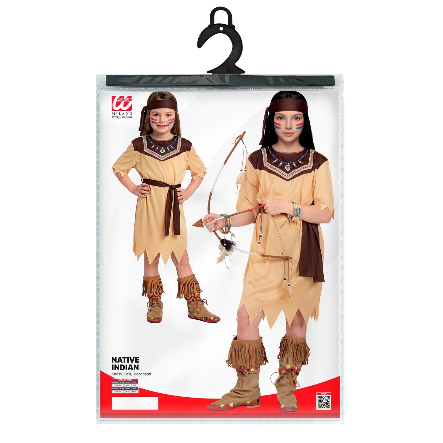 "INDIAN GIRL" (Kleid, Gürtel, Stirnband) – Ansicht 4