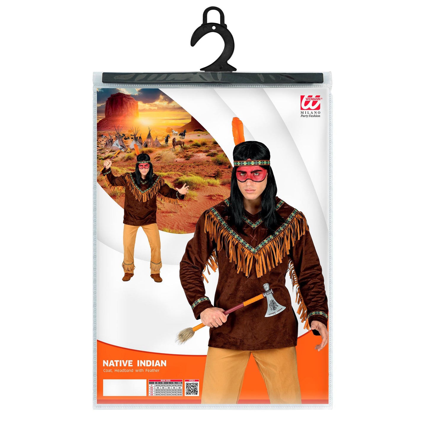 "INDIANER" (Oberteil, Stirnband mit Feder) – Ansicht 5