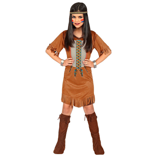 "INDIANERIN" (Kleid, Stirnband) – Vorderansicht