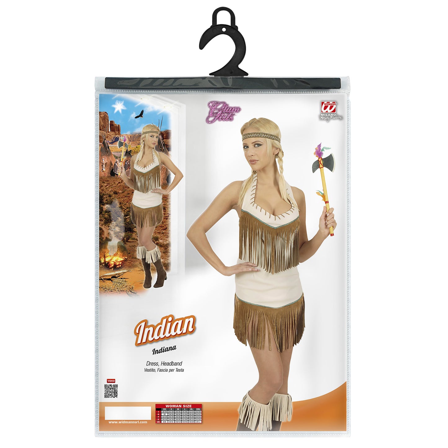 "INDIANERIN" (Kleid, Stirnband) – Ansicht 4