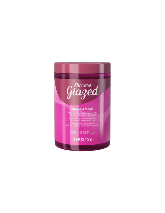 Inebrya Inebrya, Shecare Glazed, Haarbehandlungs-Crememaske, Erleuchtend, 1000 ml Regular
