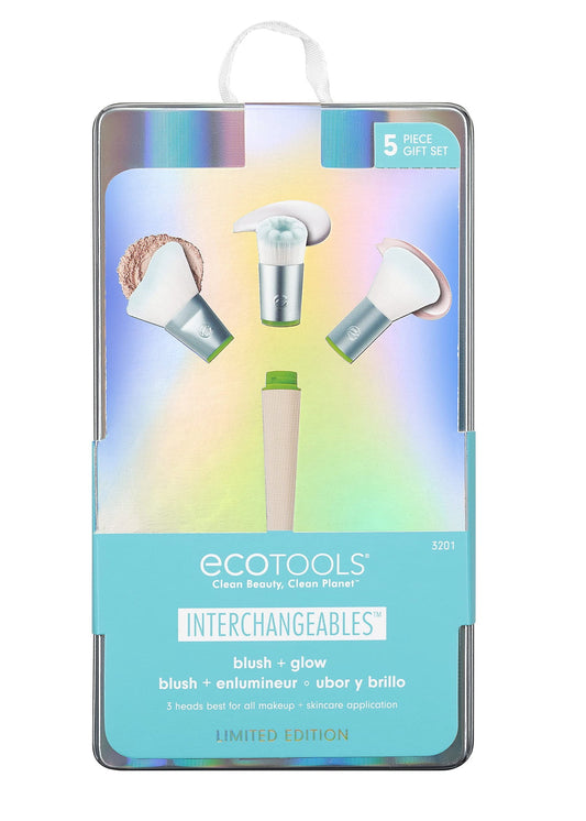 EcoTools Schminkset Interchangeables Set EcoTools: Interchangeables, Foundation Brush + Interchangeables, Blending, Blush Bru