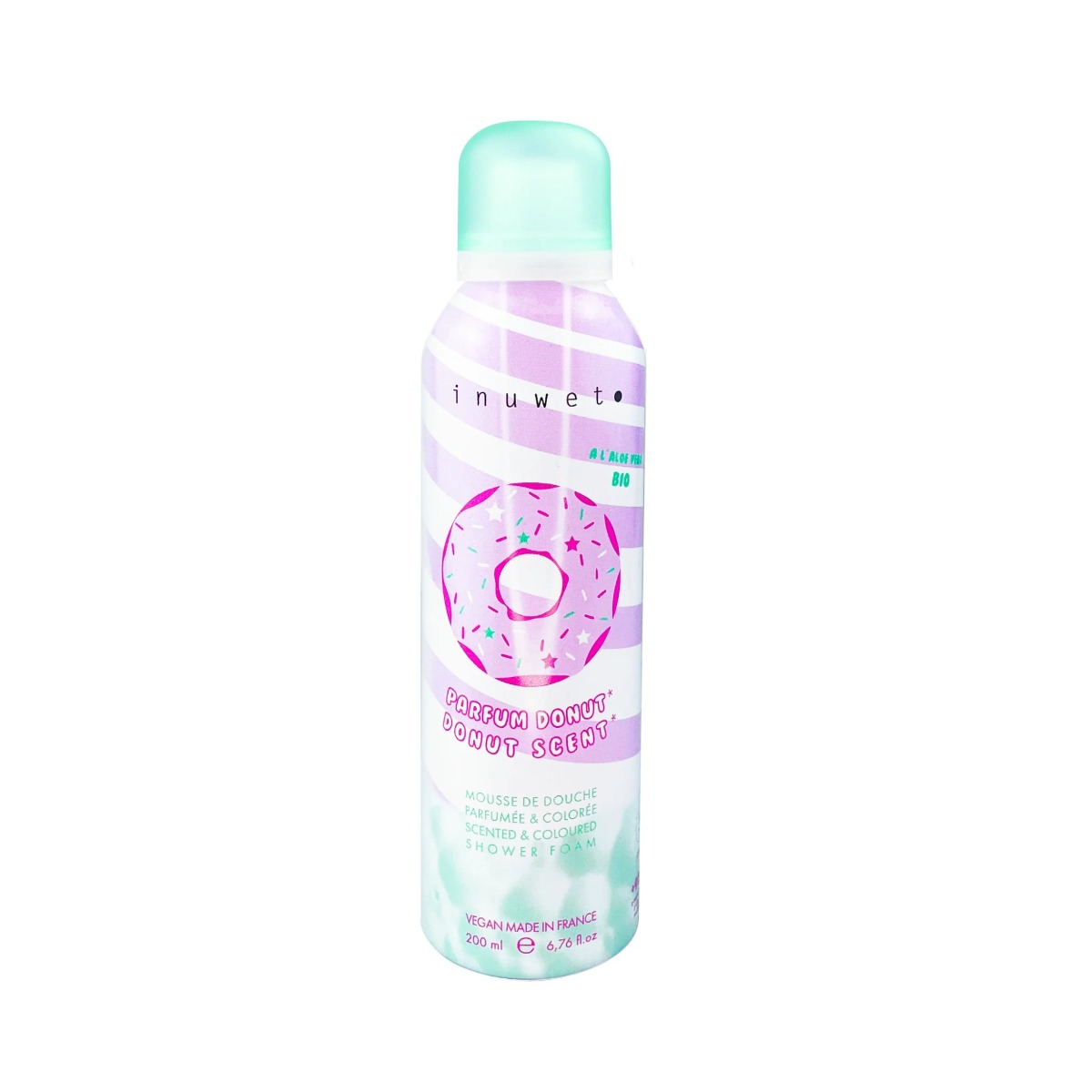 Inuwet, Donut, Cleansing & Softening, Duschschaum, 200 ml