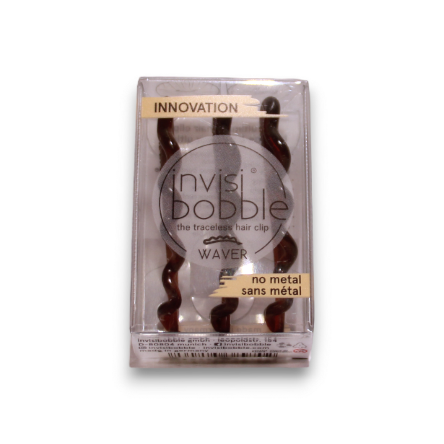 InvisiBobble Set Trio, InvisiBobble, Waves, Haarspange, Ziemlich dunkel, 3 stk Regular