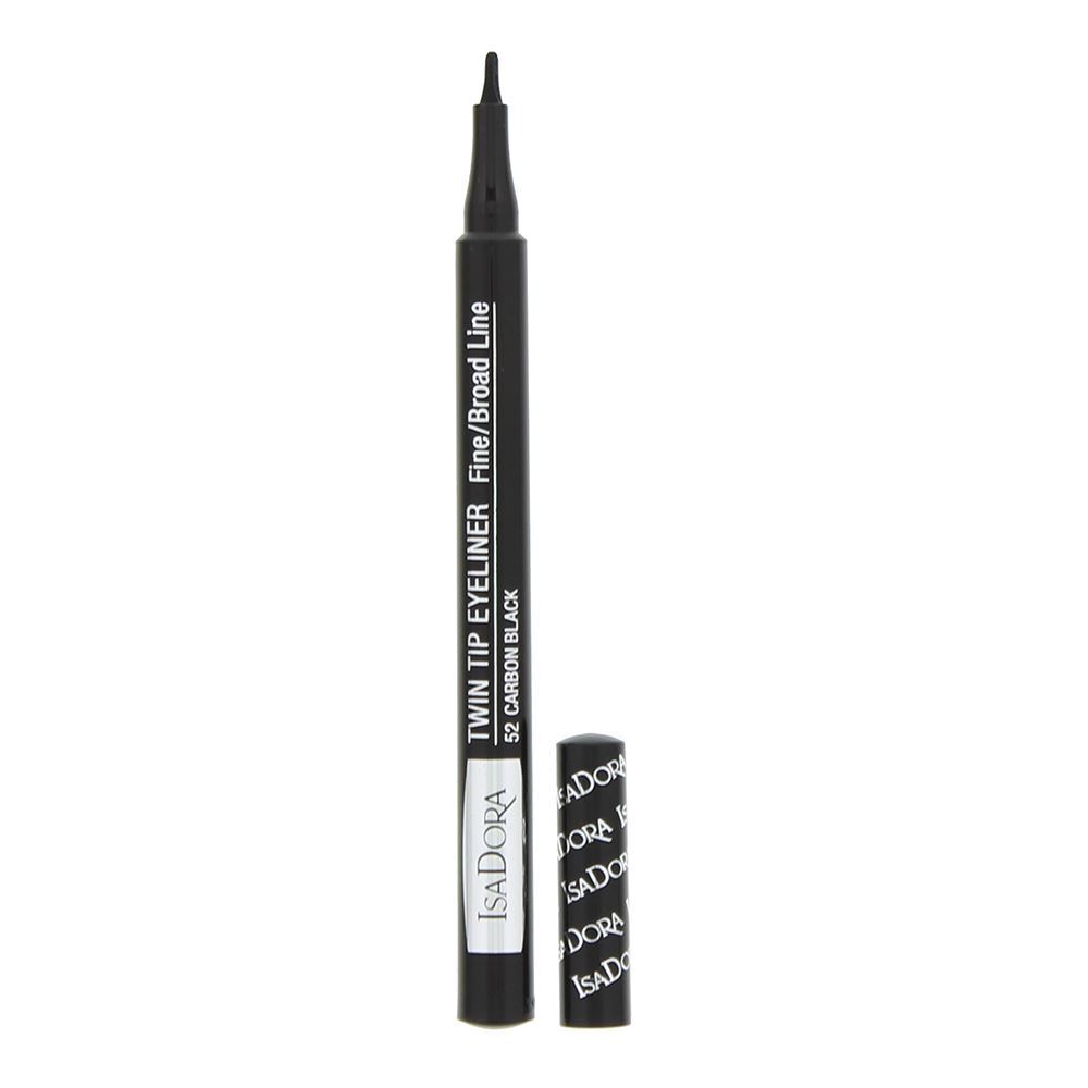 IsaDora, Twin Tip, Flüssiger Eyeliner, 52, Ruß, 1 ml