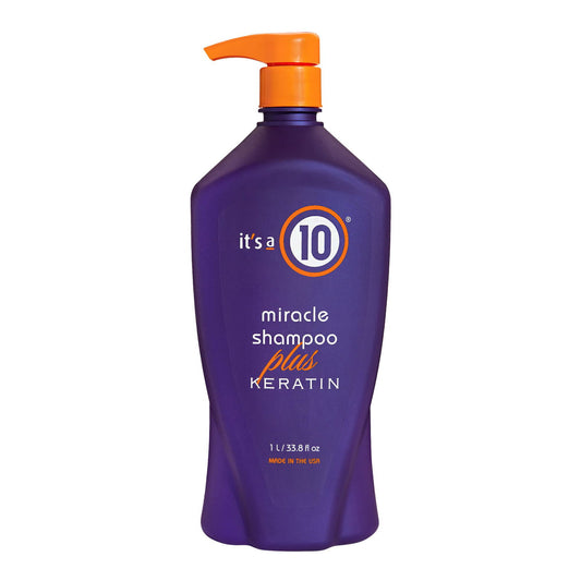 It`s a 10 It's a 10, Miracle Shampoo Plus Keratin, Haarshampoo, Hydrieren & Schützen, 1000 ml Regular