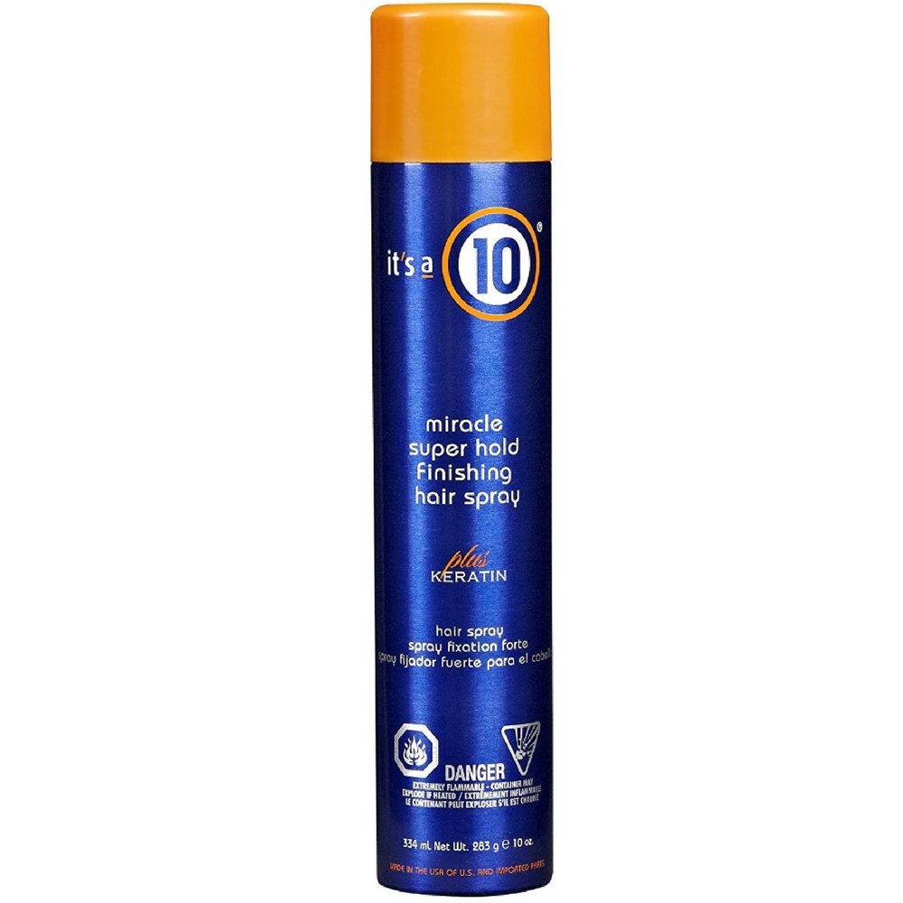 It's a 10, Miracle Super Hold Finishing Spray Plus Keratin, Haarspray, Stil, Extra starker Halt, 334 ml