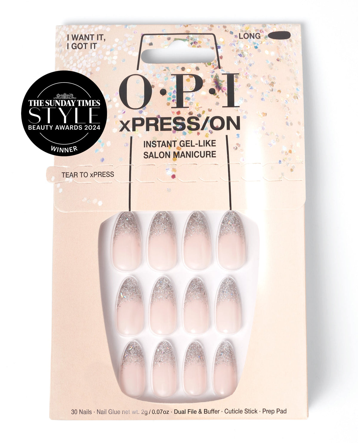 OPI Xpress-On künstliche Fingernägel I Want It I Got It, 30 Stück