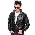 "JACKE GREASER / T - BIRDS AUS KUNSTLEDER" – Vorderansicht