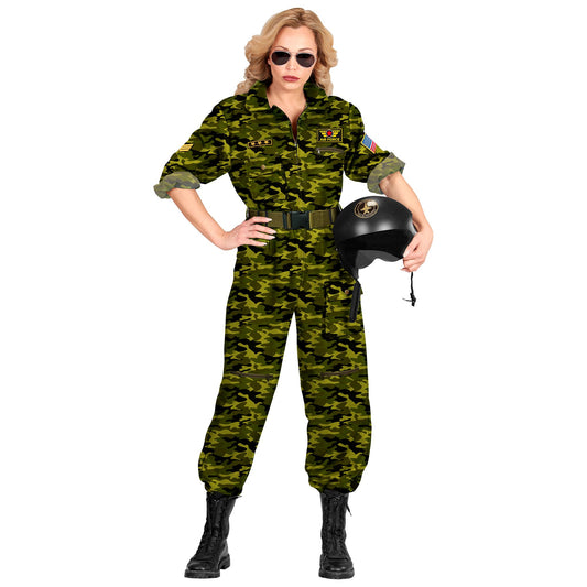 "KAMPFJETPILOTIN" (Overall, Gürtel) – Vorderansicht