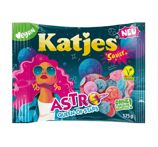 Katjes Astro Queen of Stars Sauer 175g Saure Fruchtgummi-Mischung