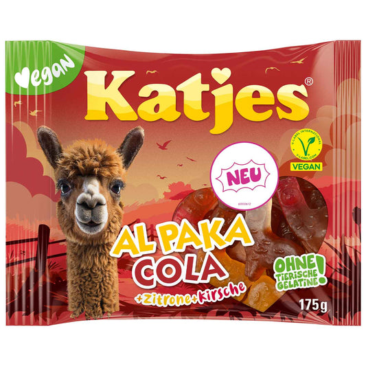 Katjes Al Paka Cola Zitrone Kirsche 175g Fruchtgummi – Produktansicht