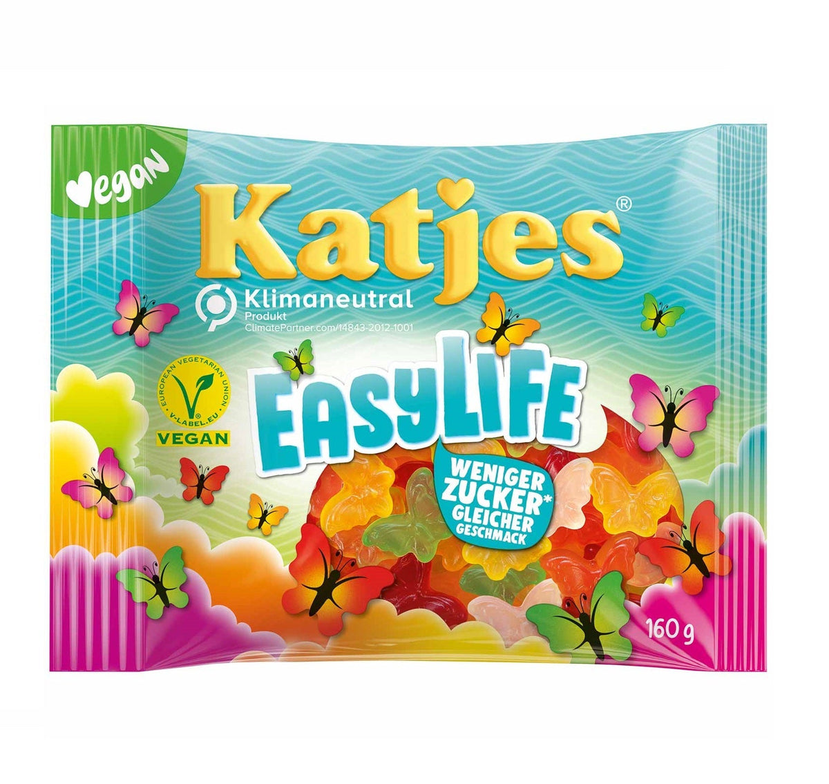 Katjes EasyLife Fruchtgummi 160 g mit sechs fruchtigen Geschmacksrichtungen