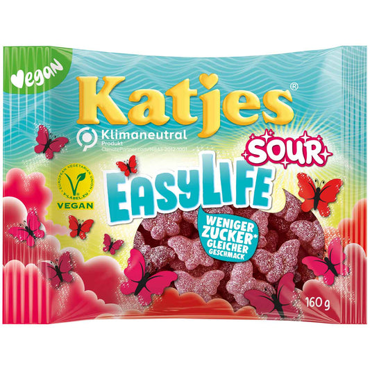 Katjes EasyLife Sour 160g veganes saures Fruchtgummi