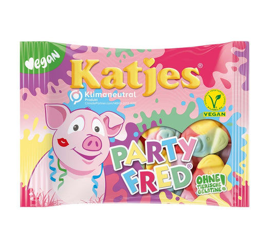 Katjes Party Fred Fruchtgummi Schaumzucker 175g für Vegetarier