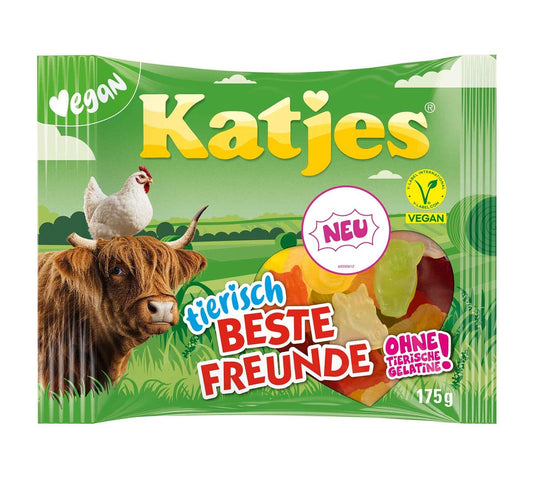 Katjes tierisch beste Freunde 175g vegane Fruchtgummi – Produktansicht