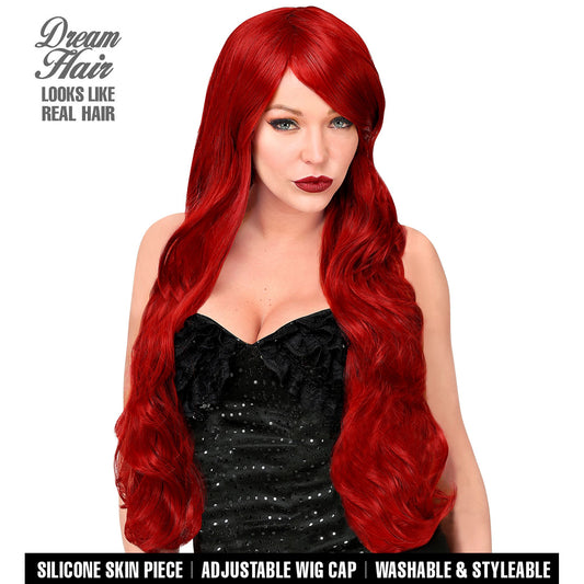 "KAYLA DREAM HAIR PERÜCKE" (mit hochwertiger Silikonhaut) in farbiger Box – Vorderansicht