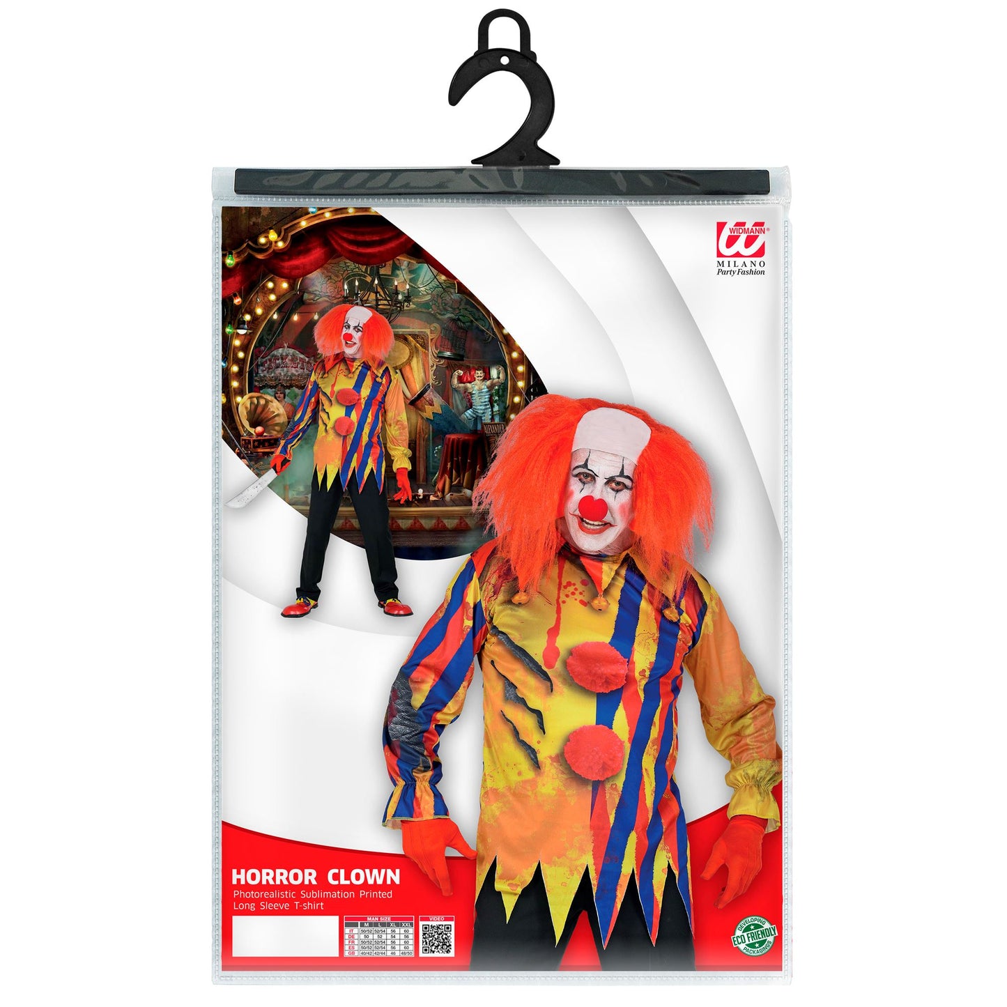 "KILLERCLOWN" (fotorealistisch bedrucktes Langarmshirt) – Ansicht 5
