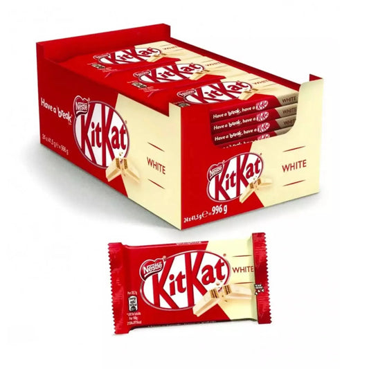 KitKat White Chocolate 24x 41,5g Knusperwaffel in weisser Schokolade – Produktansicht