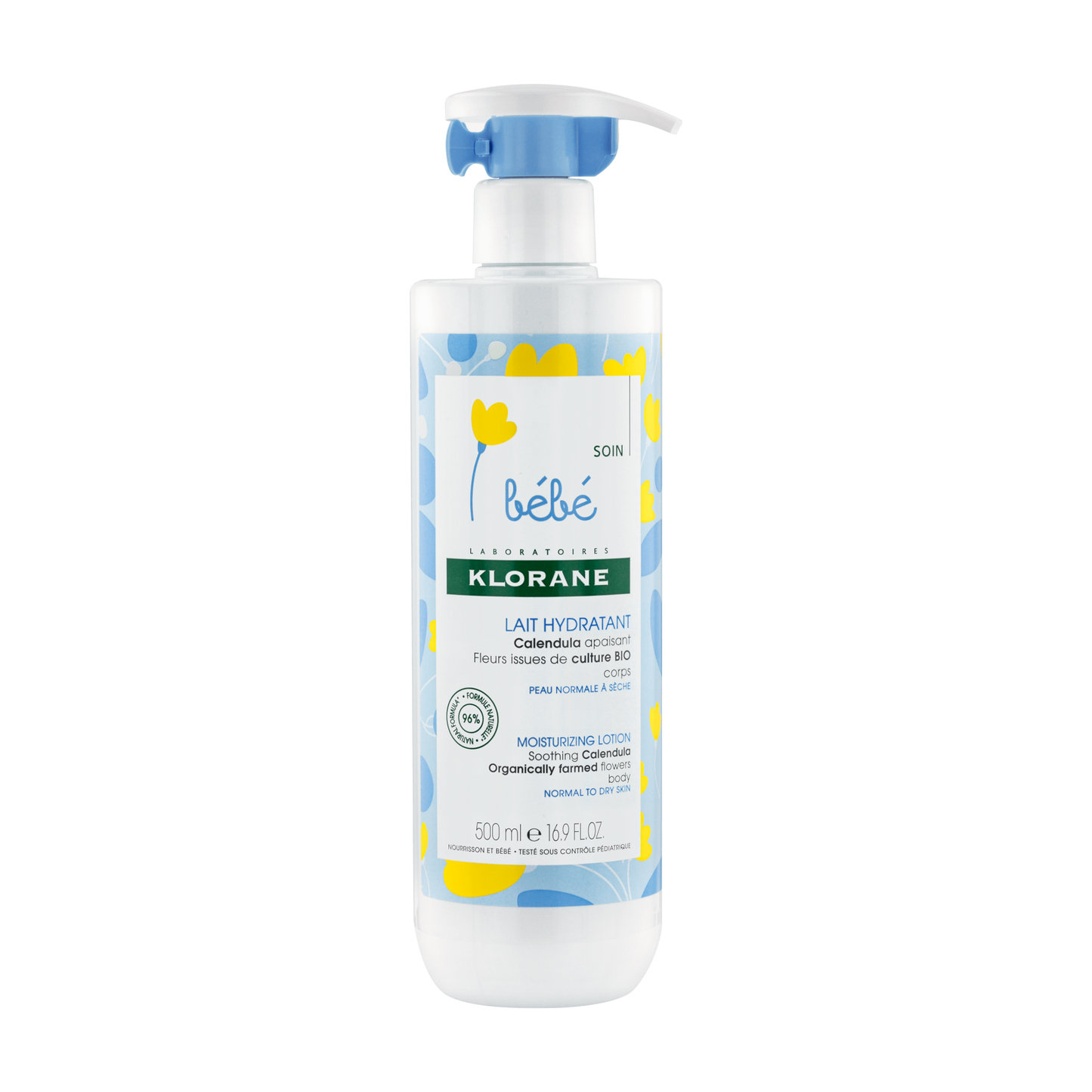 Klorane, Baby, Ringelblume, Feuchtigkeitsspendend, Körpermilch, 500 ml