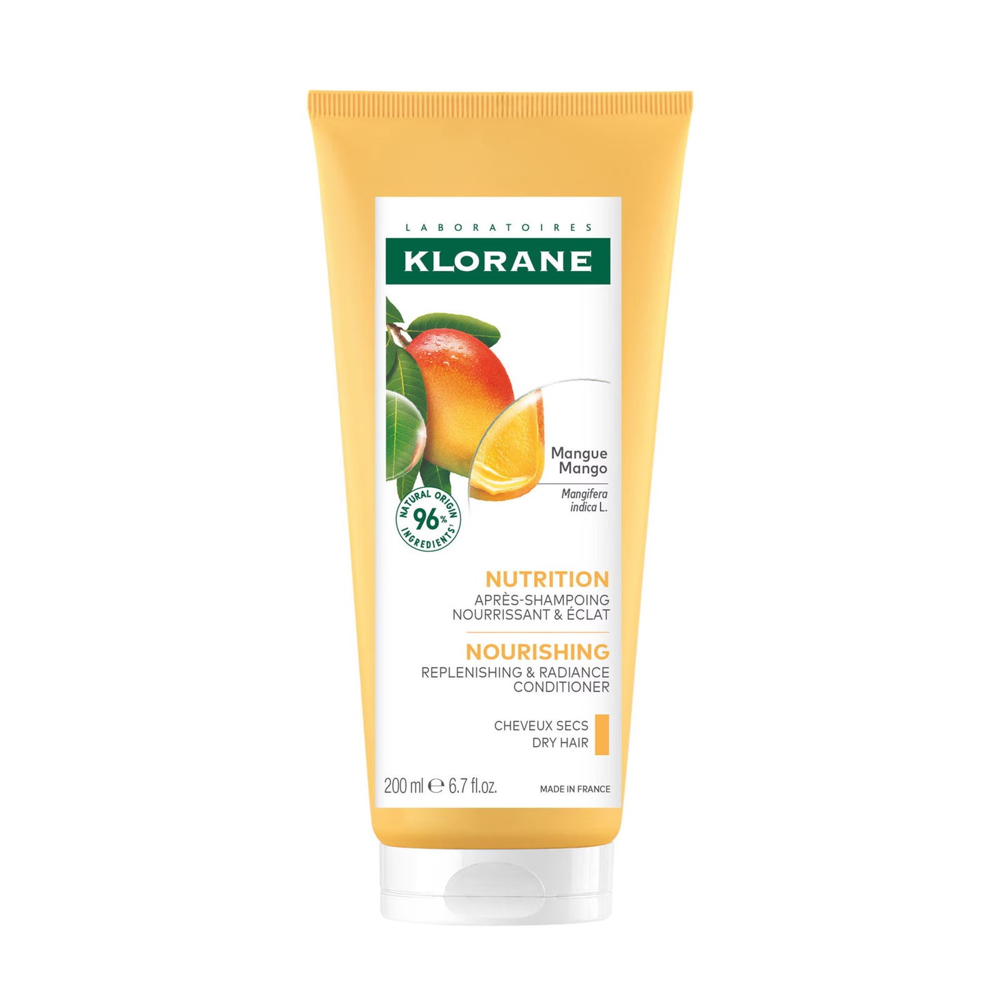 Klorane, Mango Butter Nutrition, Mango, Haarspülung, Zur Nahrung, 200 ml