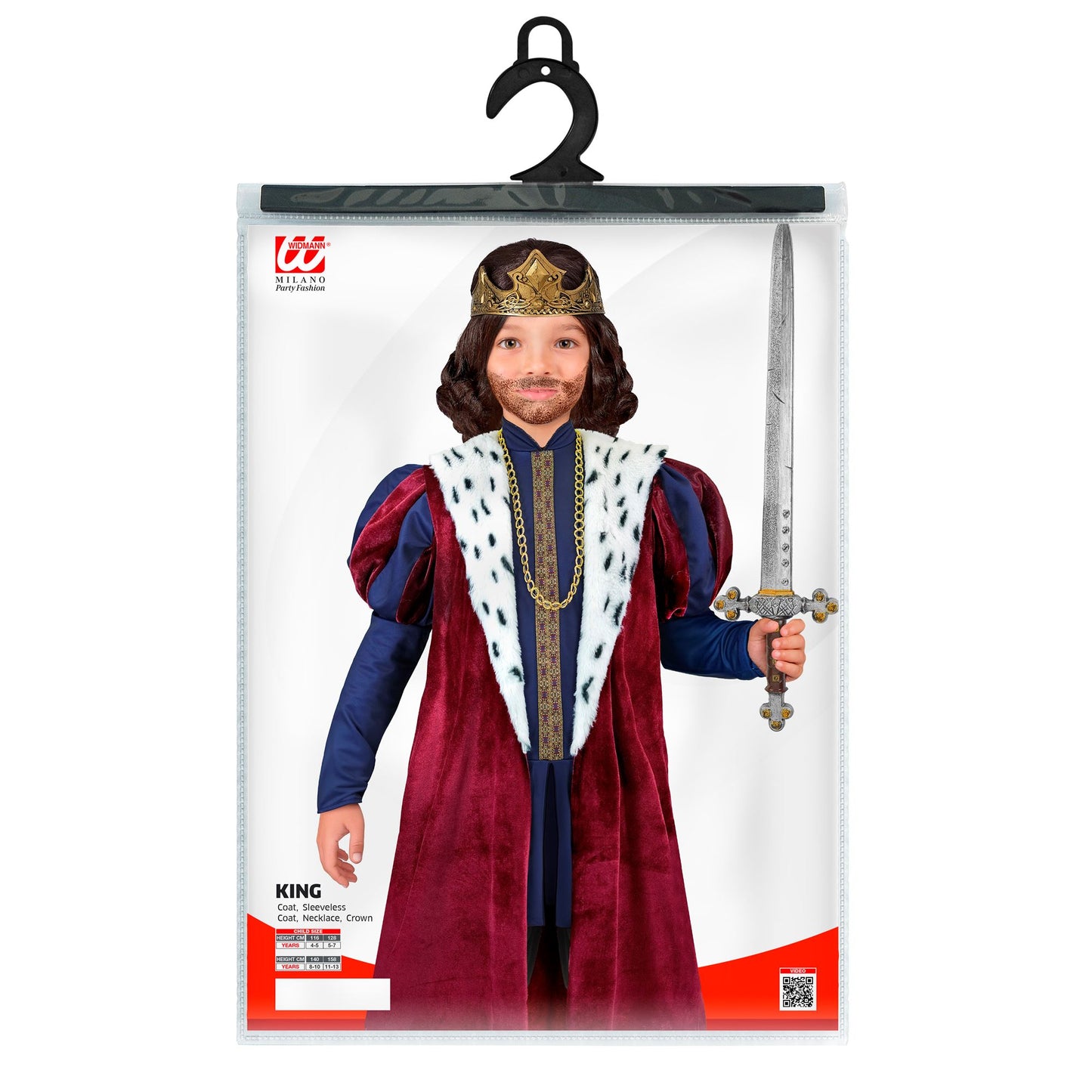 "KÖNIG" (Jacke, ärmelloser Mantel, Kette, Krone) – Ansicht 5