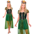 "KÖNIGIN DER WÄLDER" (Kleid, Haarreif) – Vorderansicht