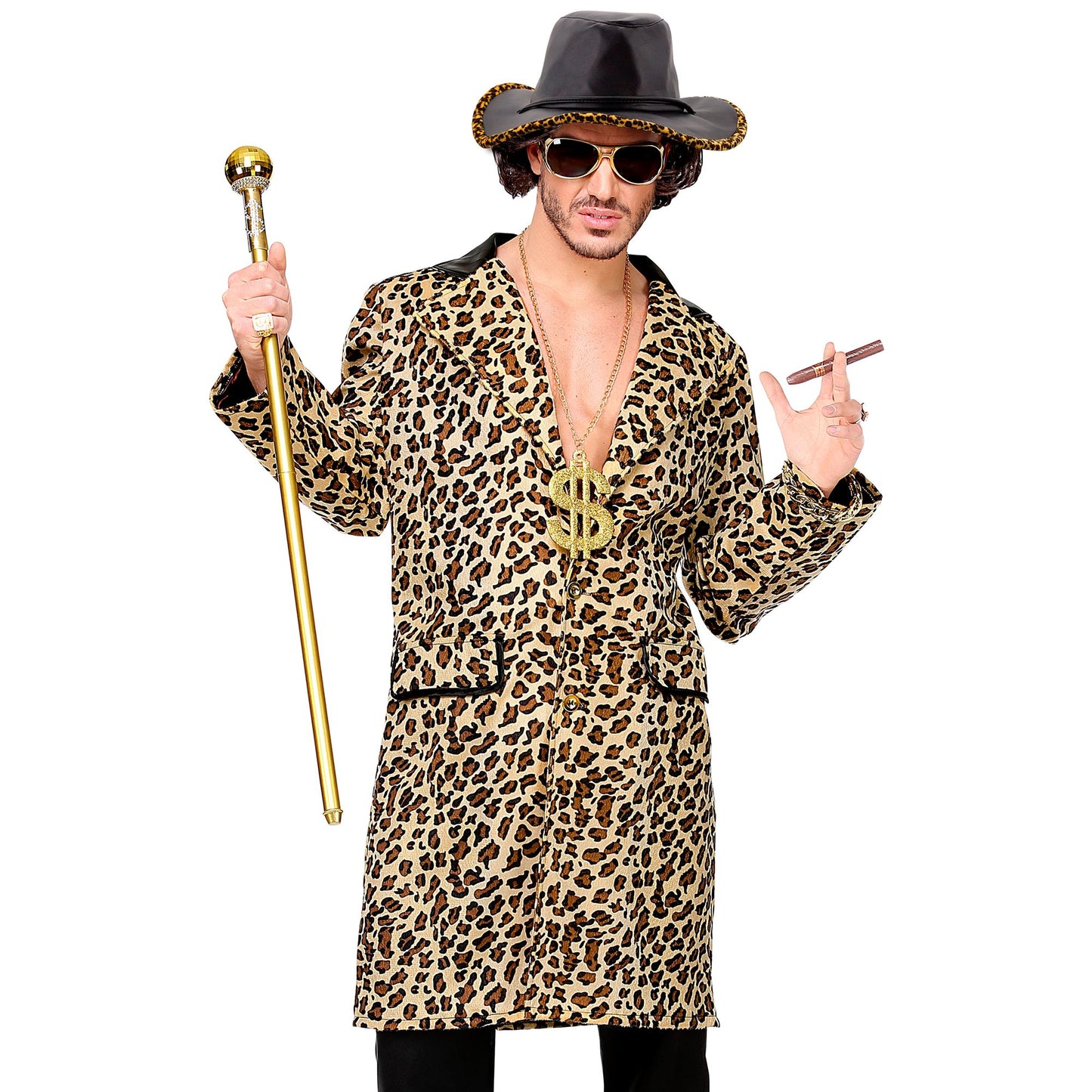"KUNSTLEDER COWBOY HUT MIT LEOPARDENVERZIERUNG" – Ansicht 4