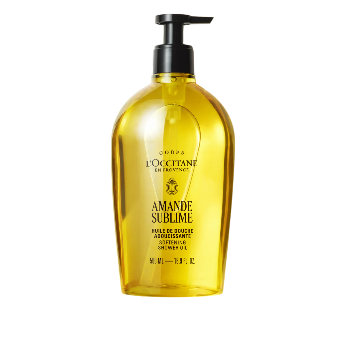 L'Occitane en Provence, Amande Sublime, Hydratisierend, Duschöl, Für alle Hauttypen, 500 ml