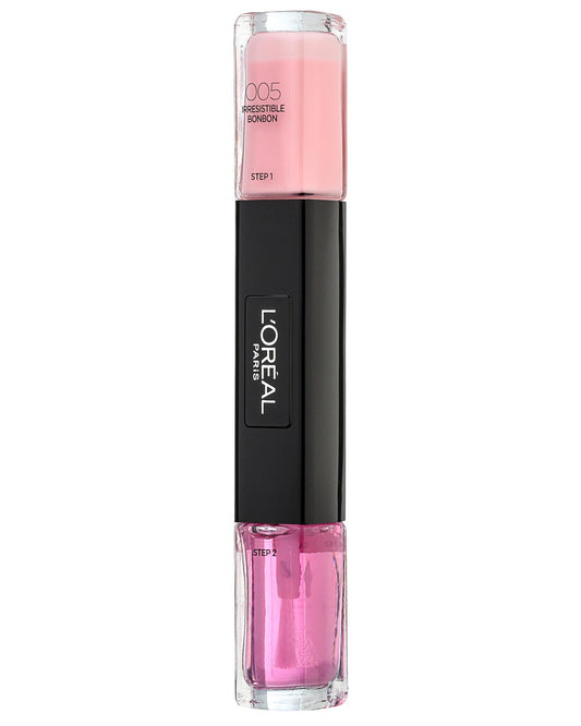 L`Oreal Paris L'Oreal Paris, Infallible, Nagellack 2-in-1, 005, Unwiderstehlicher Bonbon, 2 x, 5 ml Regular