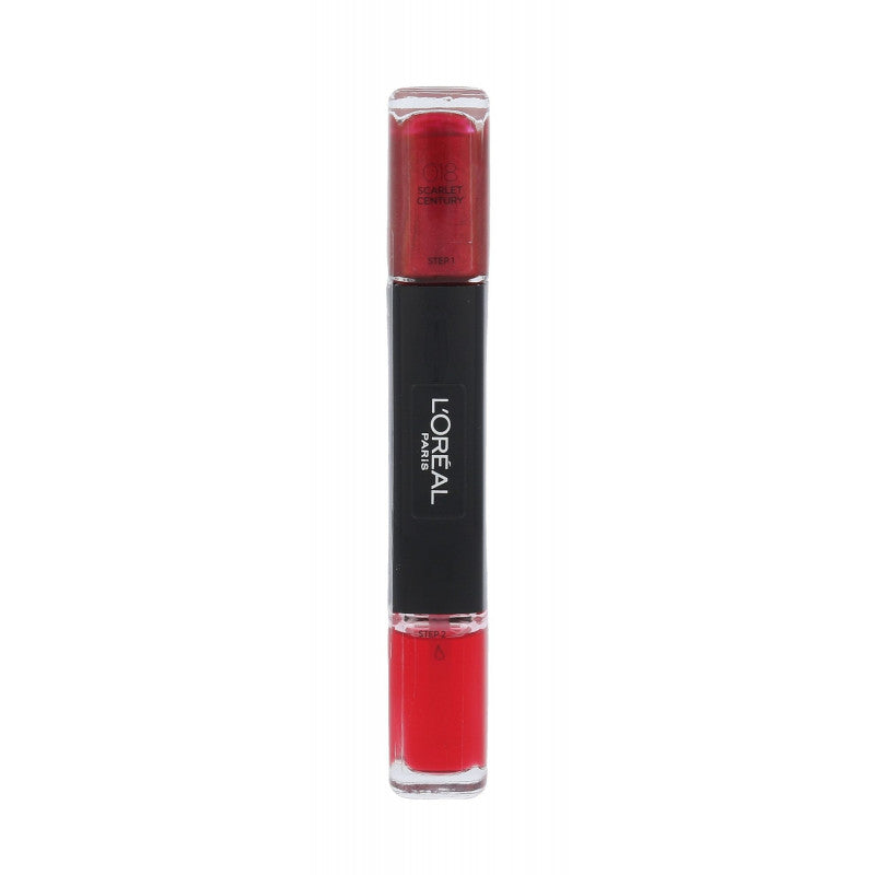 L`Oreal Paris L'Oreal Paris, Infallible, Nagellack 2-in-1, 018, Scharlachrotes Jahrhundert, 2 x, 5 ml Regular