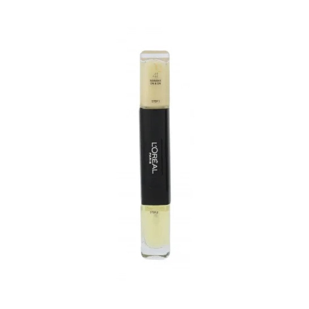 L`Oreal Paris L'Oreal Paris, Infallible, Nagellack 2-in-1, 041, Banane auf 8 auf, 2 x, 5 ml Regular