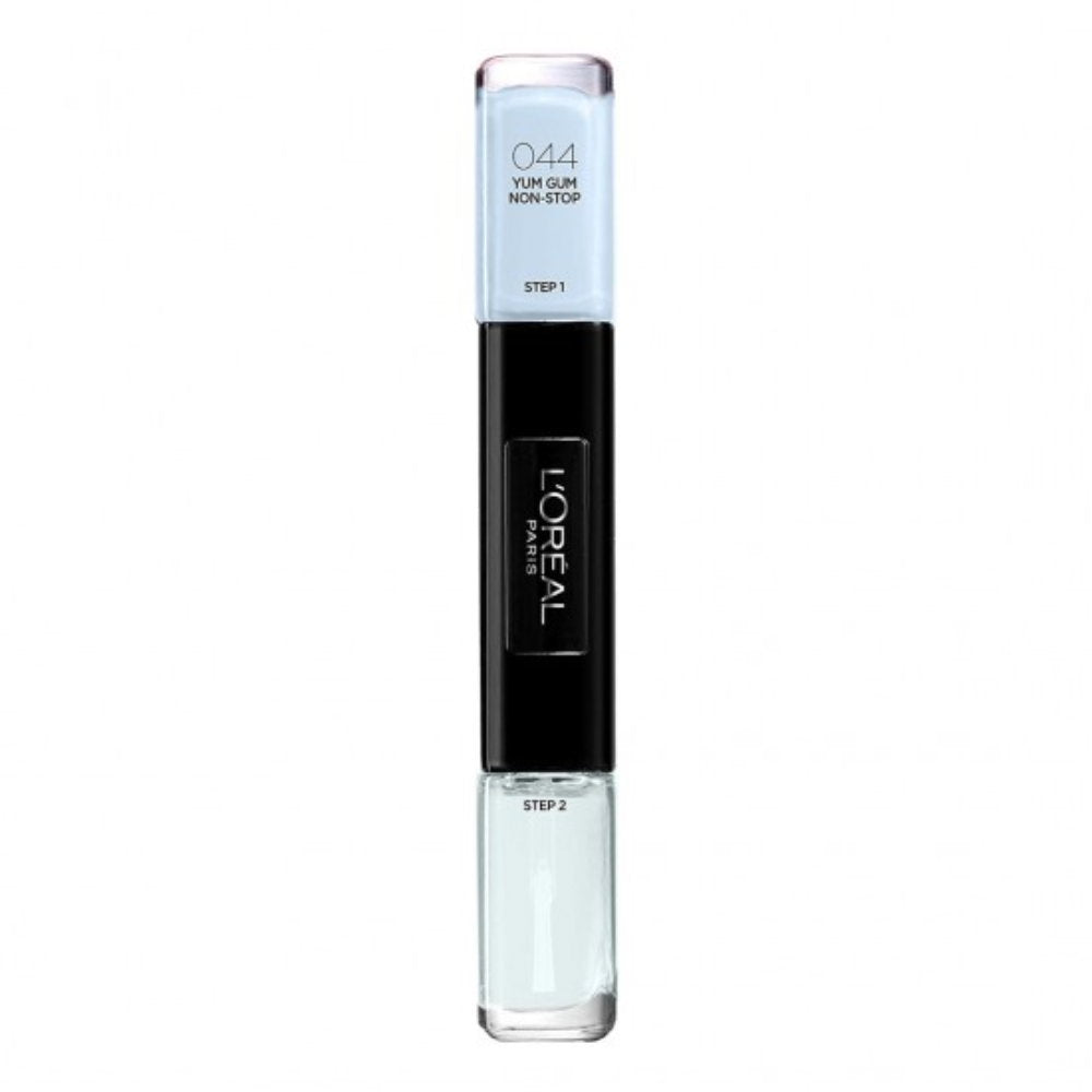 L'Oreal Paris, Infallible, Nagellack 2-in-1, 44, Yum Gum Non-Stop, 2 x, 5 ml