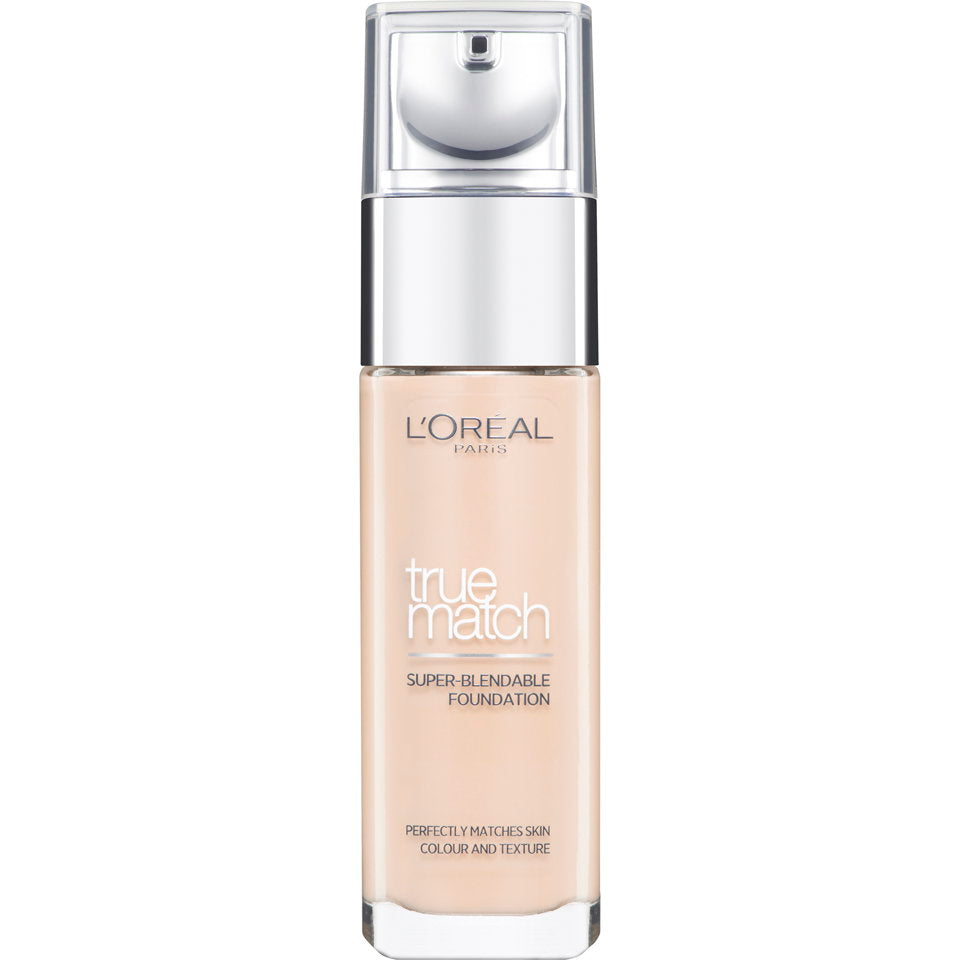 L'Oreal Paris, True Match, Natürliches Finish, Flüssige Grundierung, 2.R/2.C, Rose Vanille, LSF 17, 30 ml