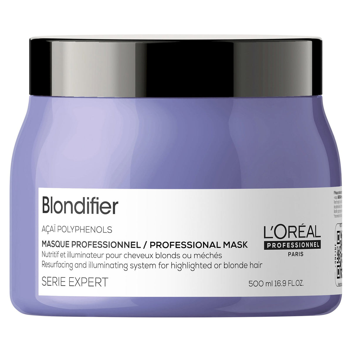 L'Oreal Professionnel, Serie Expert Blondifier, Acai-Polyphenole, Haarbehandlungs-Crememaske, Neubeschichtung und Beleuchtung, 500 ml