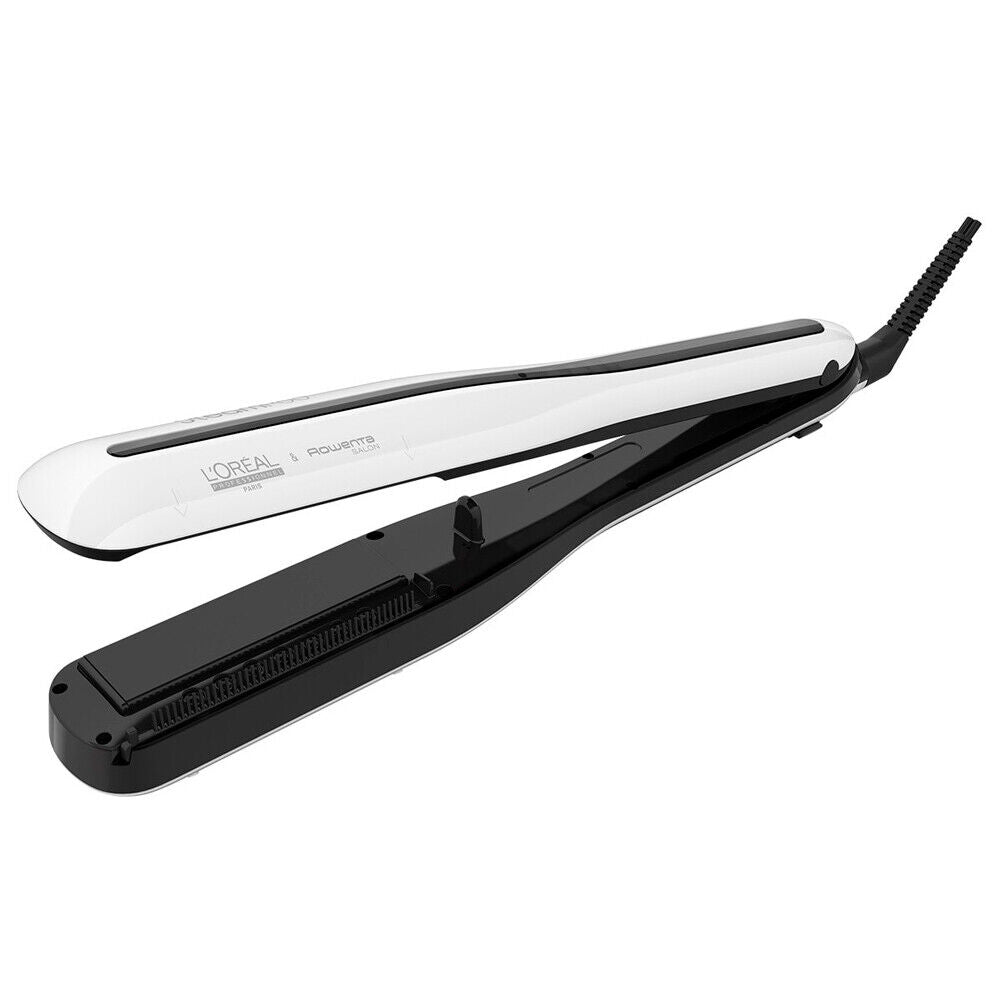 L'Oreal Professionnel, SteamPod, Elektrischer Mini-Dampf-Haarglätter, Schwarz/Weiß