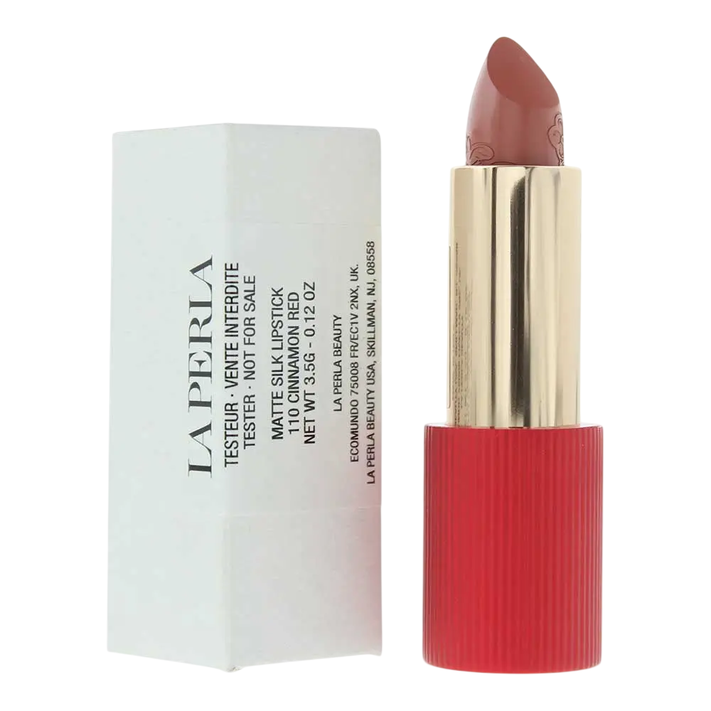 La Perla, Matte Silk, Matte Seide, Creme-Lippenstift, 110, Zimtrot, 3.5 g *Tester