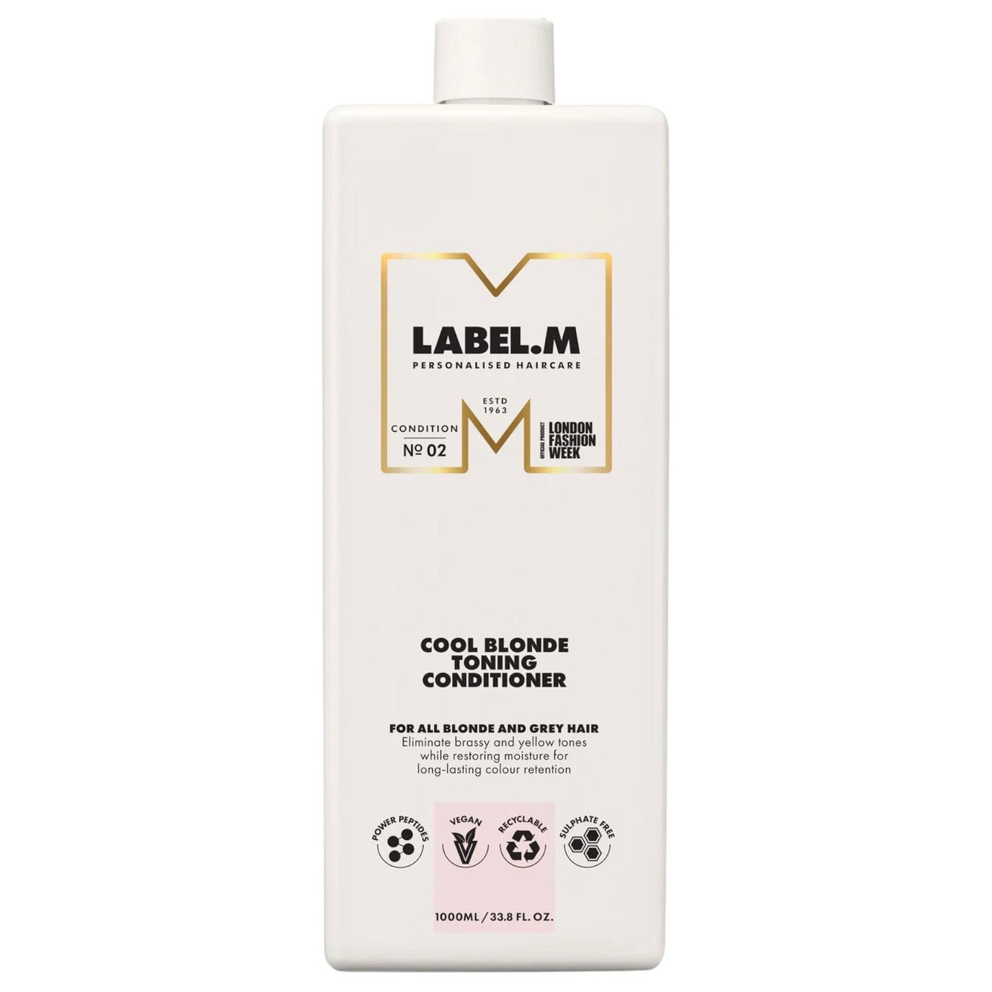 Label.M, Cool Blonde, Haarspülung, Zur Neutralisierung von Gelbtönen, 1000 ml