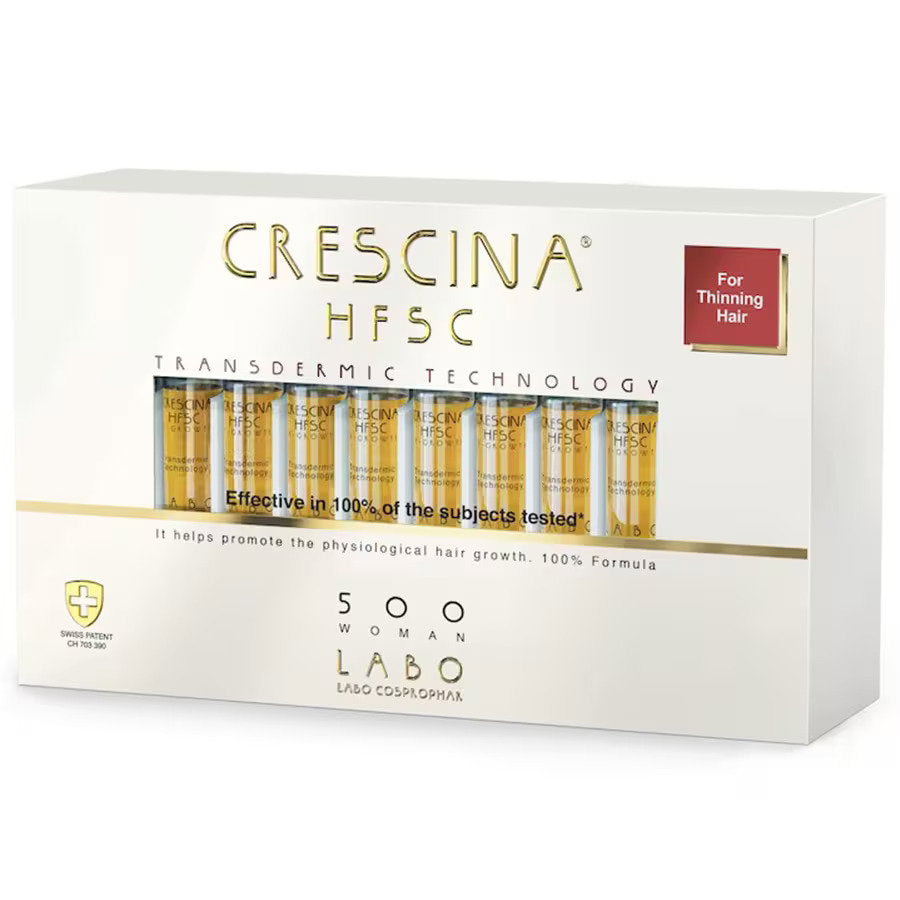 Labo Cosprophar Suisse Crescina Transdermic HFSC 500 Ampullen-Behandlungsserum für Frauen, 20 Ampullen à 3,5 ml