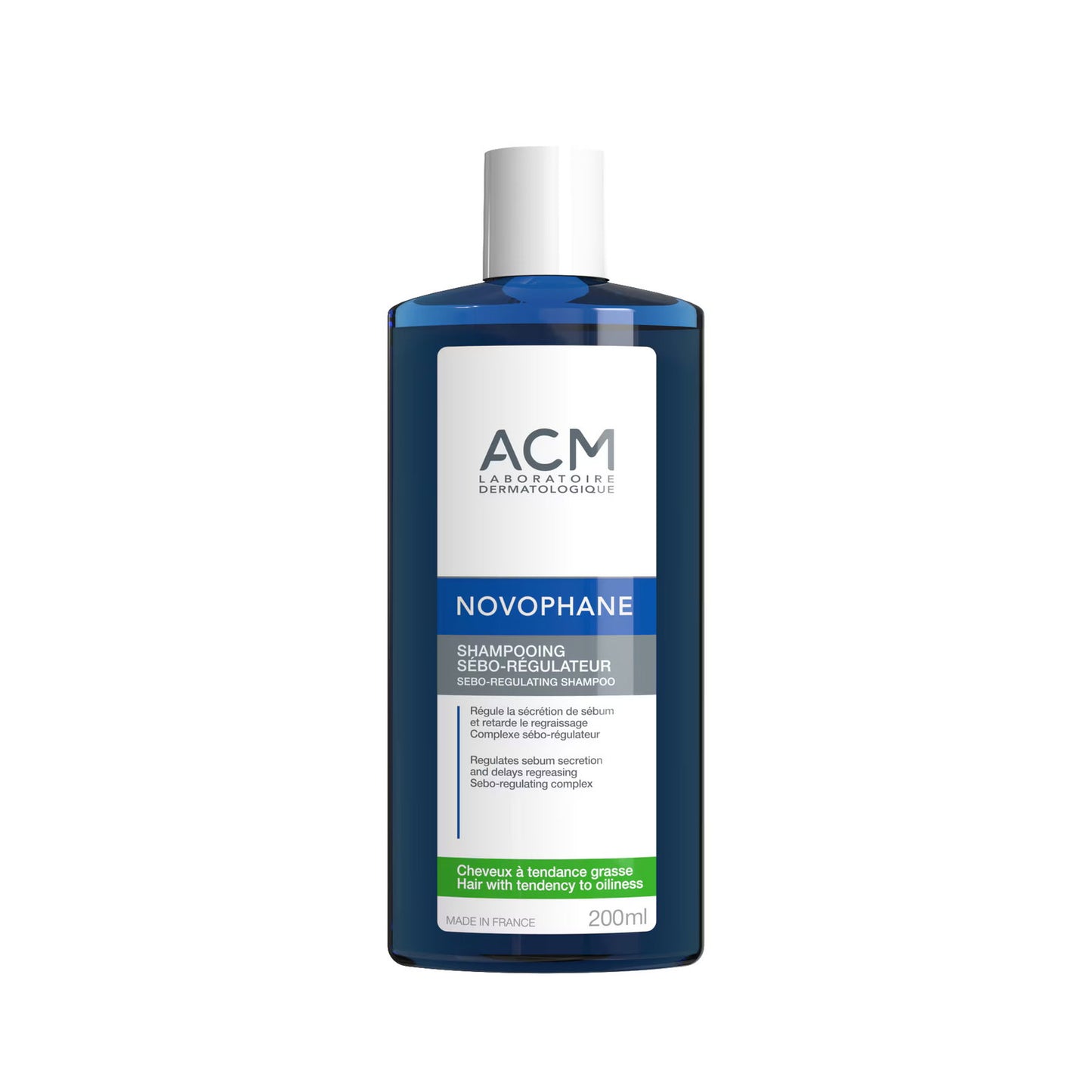 Laboratoire ACM Laboratoire ACM, Novophane, Haarshampoo, Zur Regulierung von übermäßigem Talg, 200 ml Regular