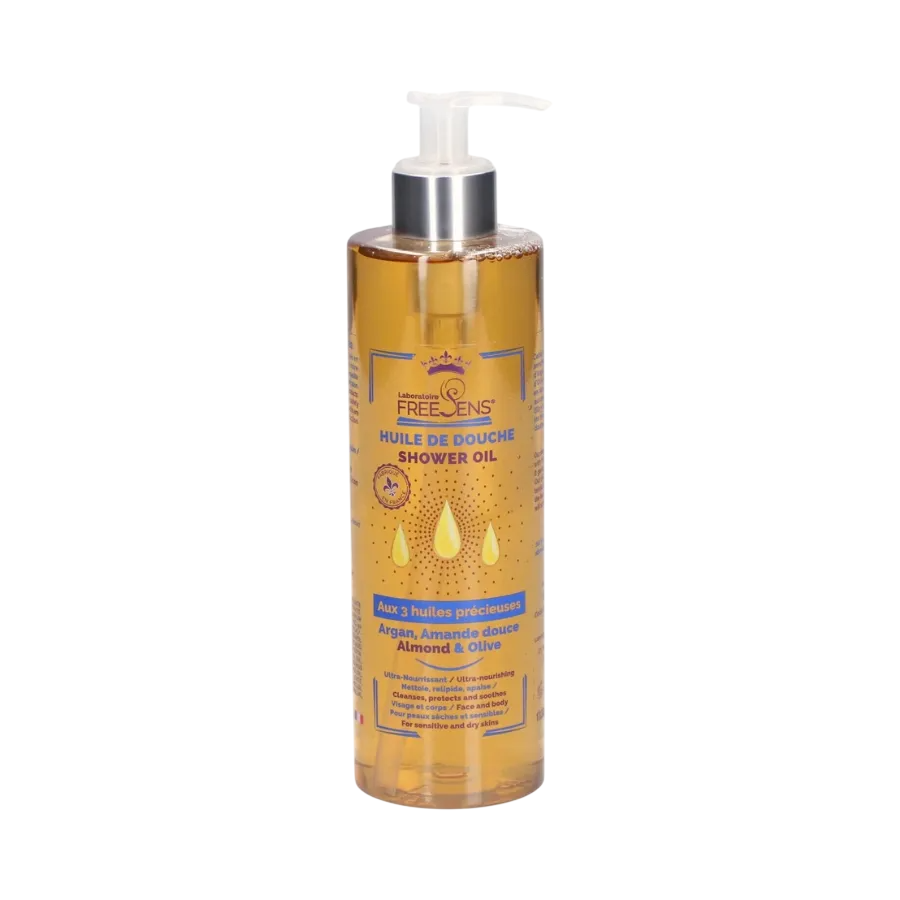 Laboratoire Freesens, Freesens, Natural Ingredients, Aromatic, Cleansing & Moisturising, Shower Oil, Body, All Skin Types, 400 ml