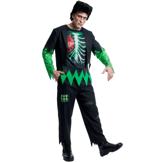 "LABORMONSTER" (Jacke mit Hemd, Hose, Perücke) – Vorderansicht