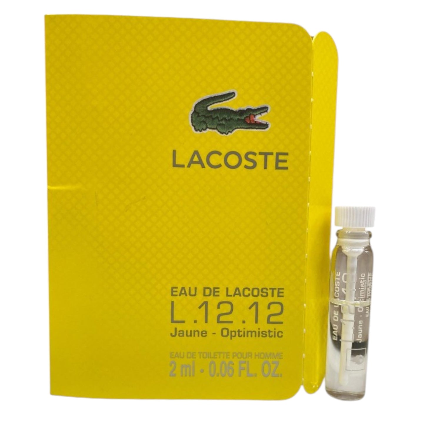 Lacoste Lacoste, Eau de Lacoste L.12.12 Jaune - Optimistic, Eau de Toilette, Für Männer, 2 ml Fläschchen Vial